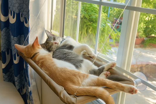 Hamaca para gatos con ventosas