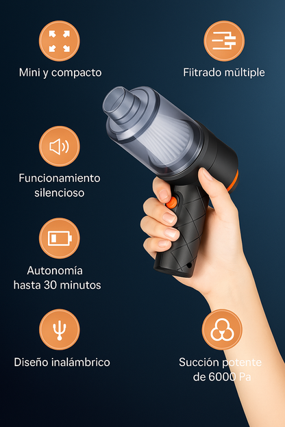 Aspiradora Portatil Con Soplador