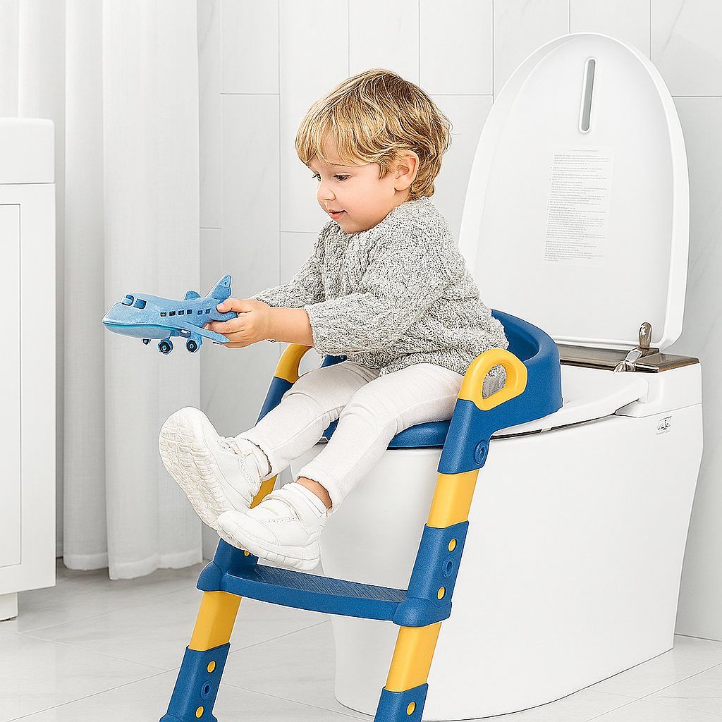 Escalera Infantil para Baño con Asiento Acolchado