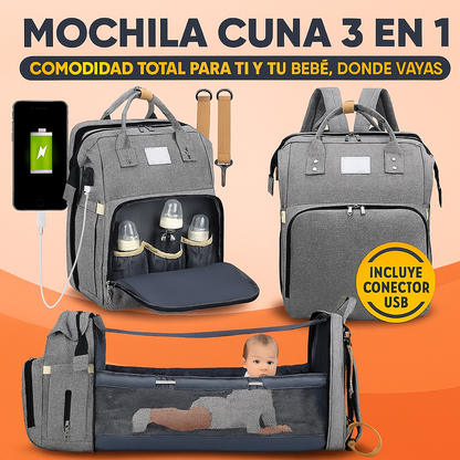 Mochila Cuna 3 en 1 para Bebés